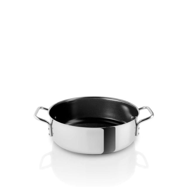 Stainless steel sauté pot - 24 cm - ceramic Slip-Let® non-stick