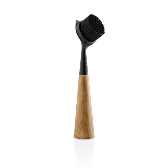 Dish brush nylon - oak/black