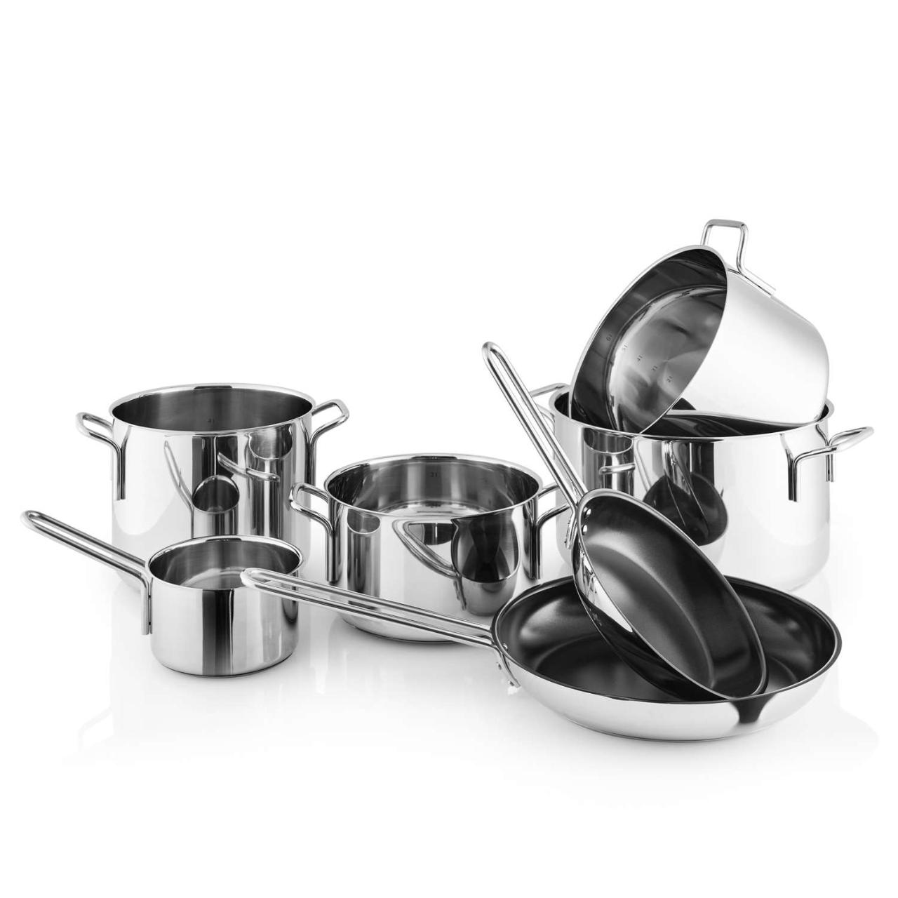 Stainless steel cookware set - 7 pcs.