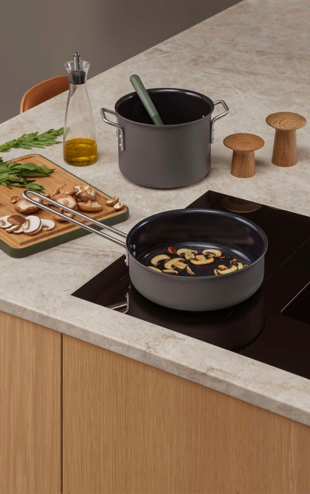 Grey Line Sauté pan - 24 cm - ceramic Slip-Let® non-stick