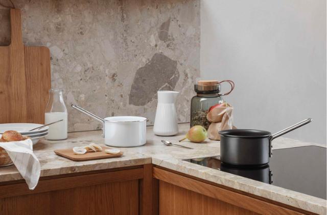 White Line Saucepan 1.1 L 13 cm ceramic Slip-Let® coating