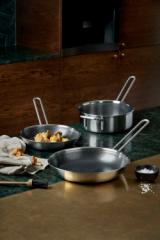 Multi Mosaic mirror polished sauté pan - 24 cm - ceramic Slip-Let® non-stick