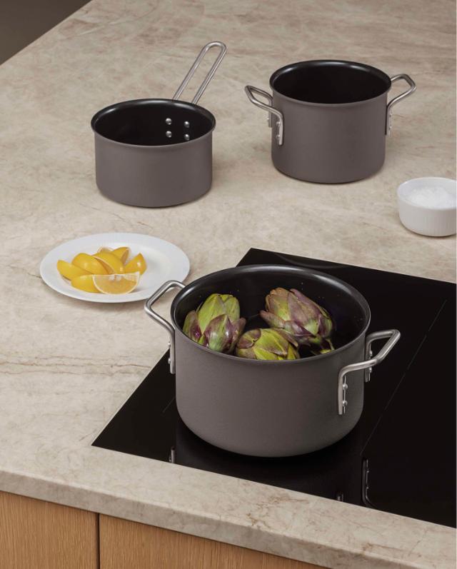 Grey Line Saucepan - 1.8 l - ceramic Slip-Let® non-stick
