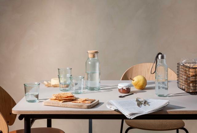 Recycled glass bottle - 0.5 liters - Black