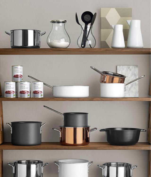 White line pot - 7 l - ceramic Slip-Let® non-stick