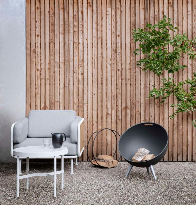 FireGlobe log holder - Powder coated steel