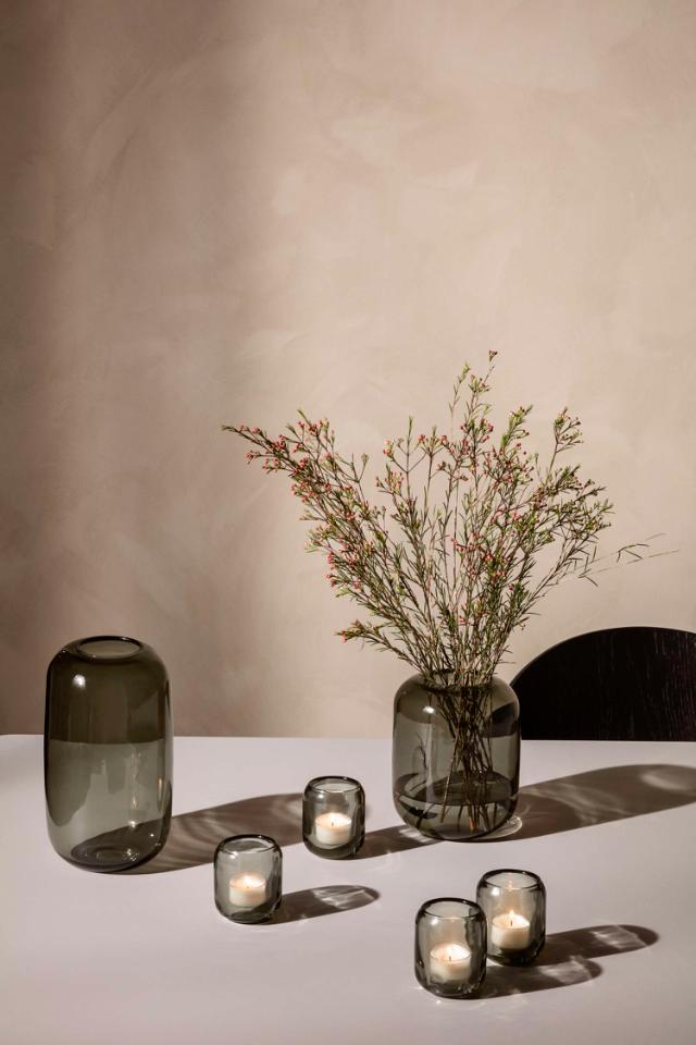 Acorn tealight holder - 2 pcs - Stone