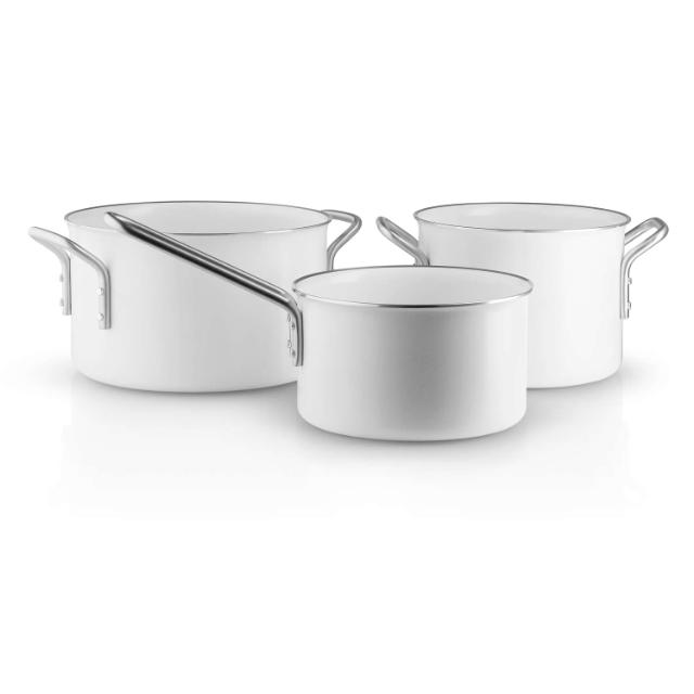 White line cookware set - 3 pcs. - ceramic Slip-Let® non-stick