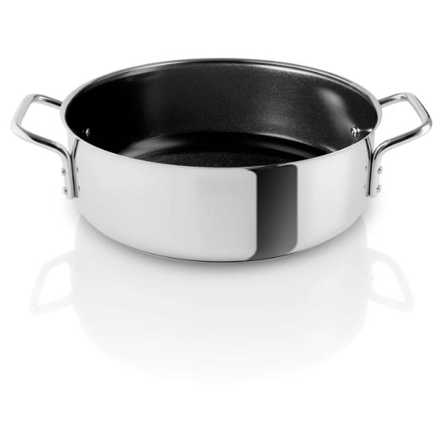 Stainless steel sauté pot - 24 cm - ceramic Slip-Let® non-stick