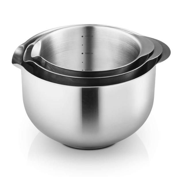Eva Mixing bowl set 3 pcs. steel