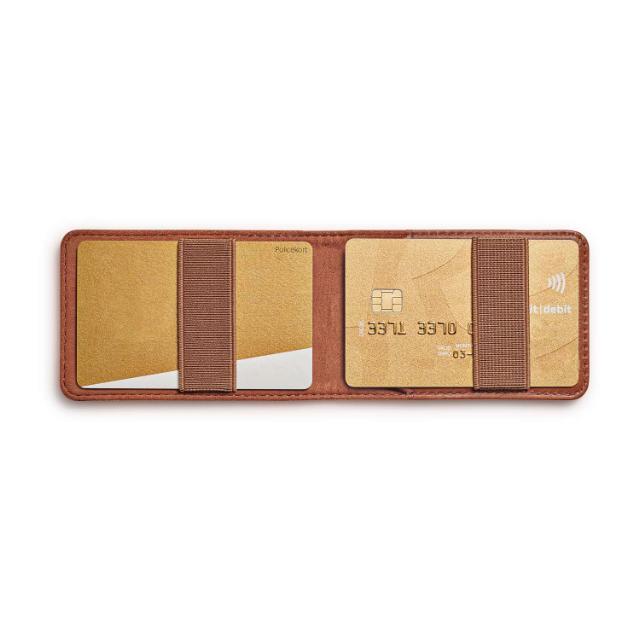 Credit card holder - Leather - Cognac