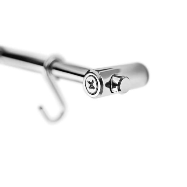 Wallmounted rack with 6 hooks