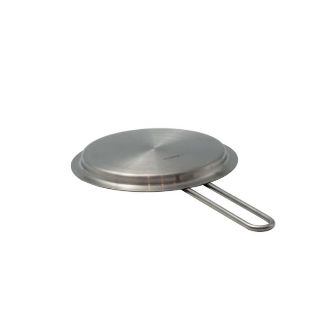 Tallerkenlåg 13 cm rustfrit stål