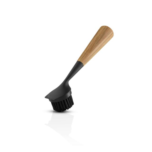 Dish brush nylon - oak/black
