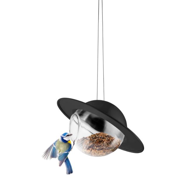 Saturn Bird feeder - Black