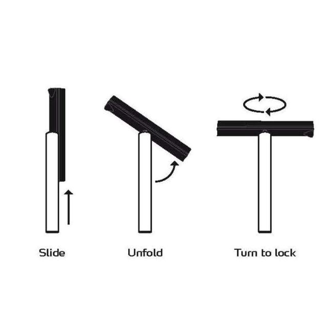 Foldable ice scraper